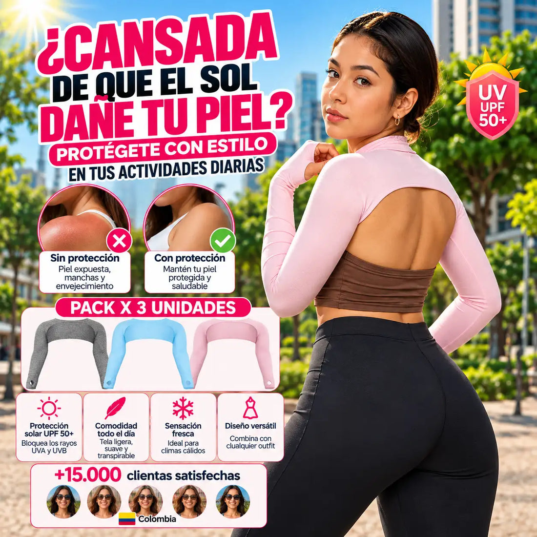 Sunvera™ Mangas de Protección Solar UV