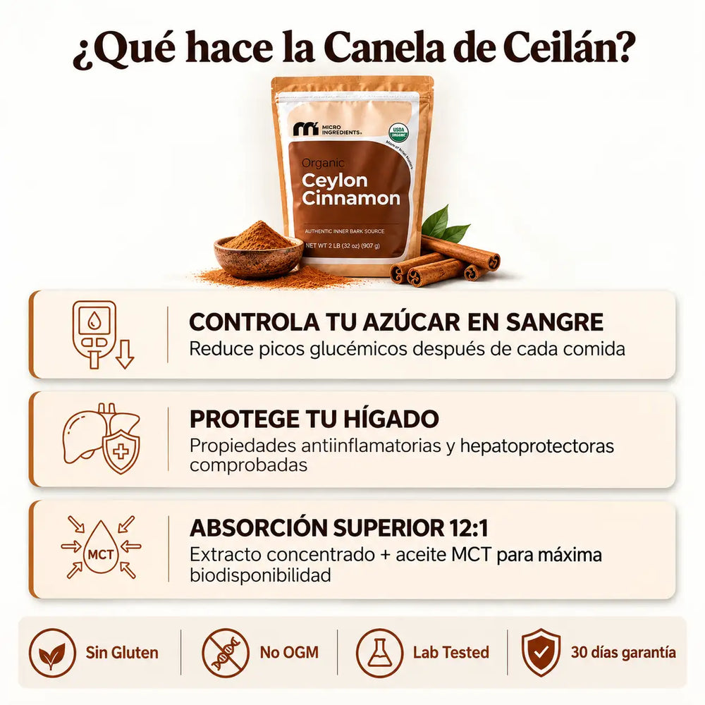Canela de Ceilán Orgánica en Polvo 250g
