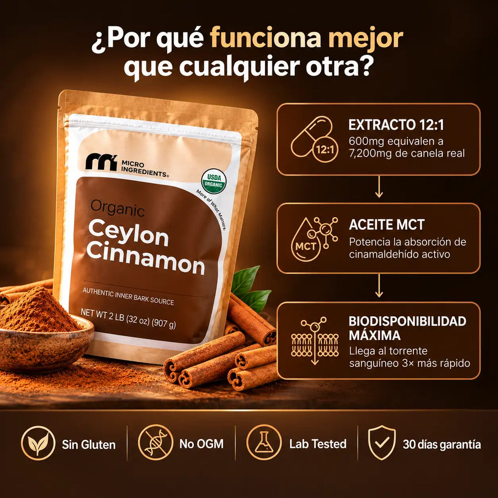 Canela de Ceilán Orgánica en Polvo 250g