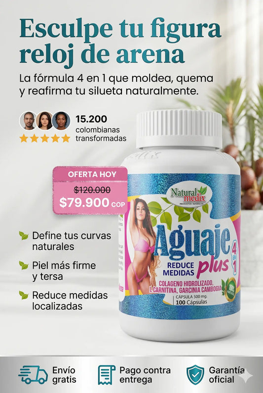 AGUAJE + FENOGRECO REDUCE MEDIDAS LOCALIZADAS Y GANA GLUTEOS - BUSTOS