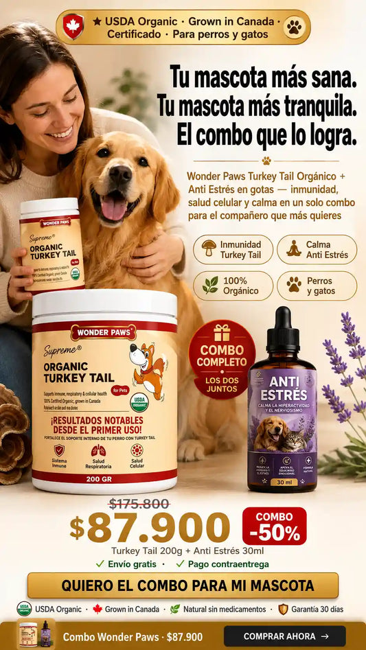 TURKEY PROBIOTICO MASCOTAS ANTI HONGOS + ANTI ESTRES