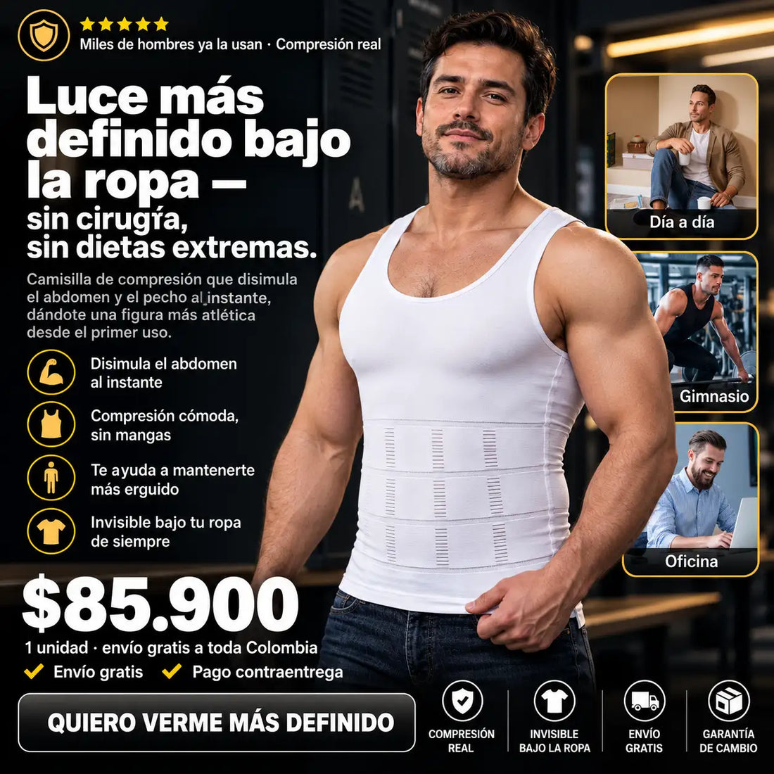 Camisilla de Compresión Masculina