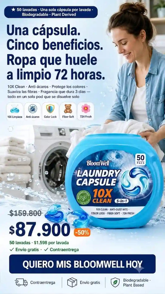 Bloom Well® Laundry Capsule 5-in-1