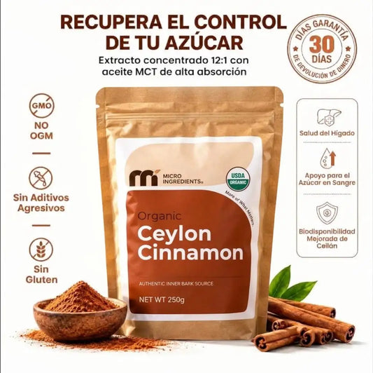 Canela de Ceilán Orgánica en Polvo 250g