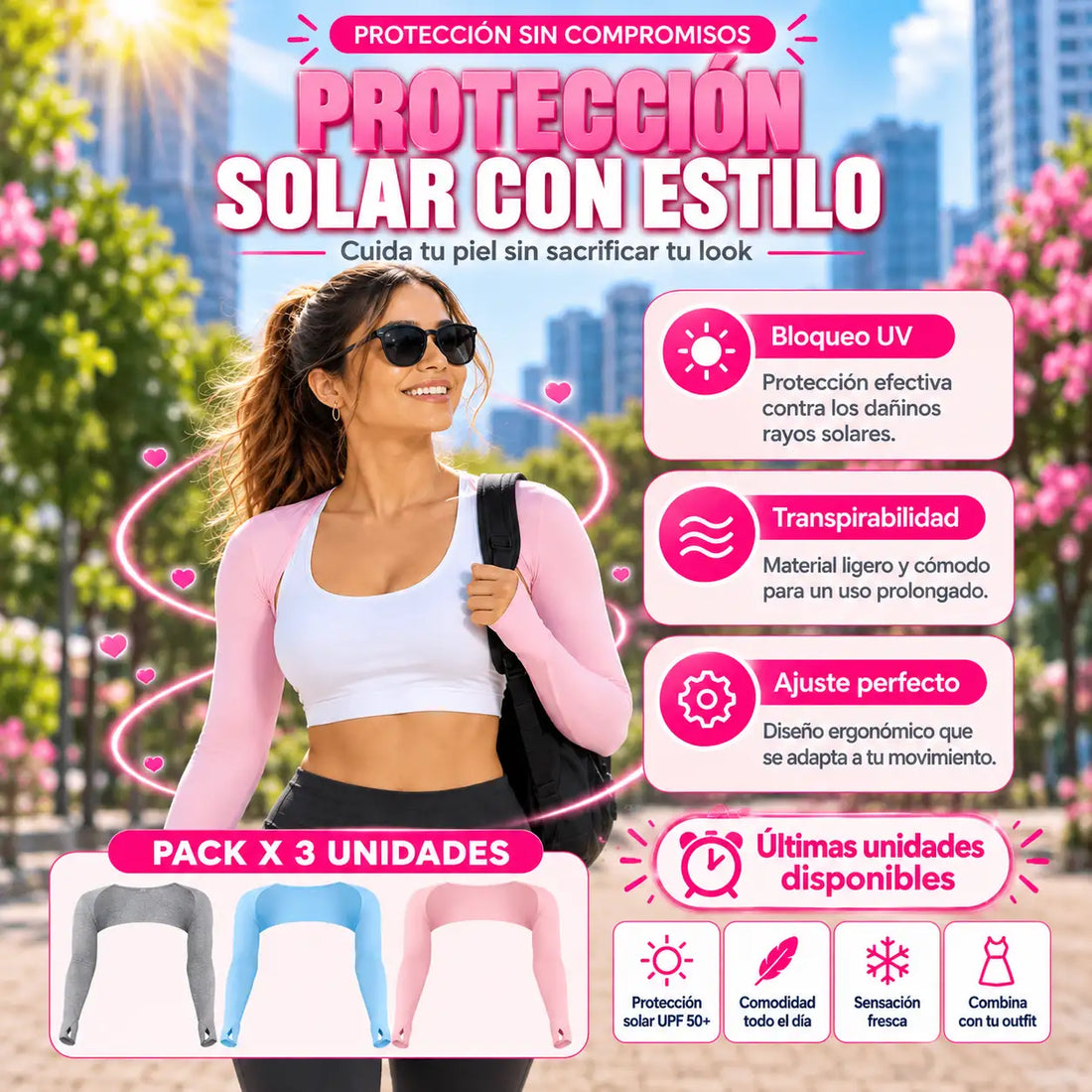 Sunvera™ Mangas de Protección Solar UV