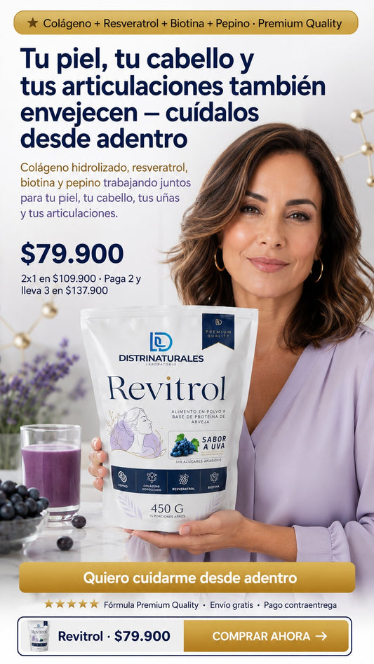 Revitrol Colágeno,Resveratrol,biotina.