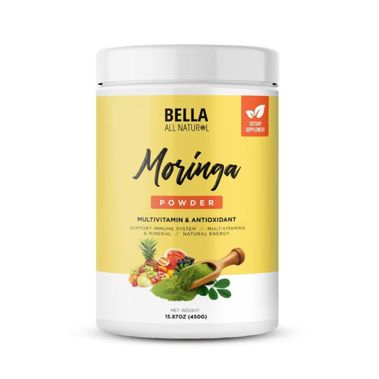 Moringa en Polvo Multivitamínico y Antioxidante Bella All Natural 450 g