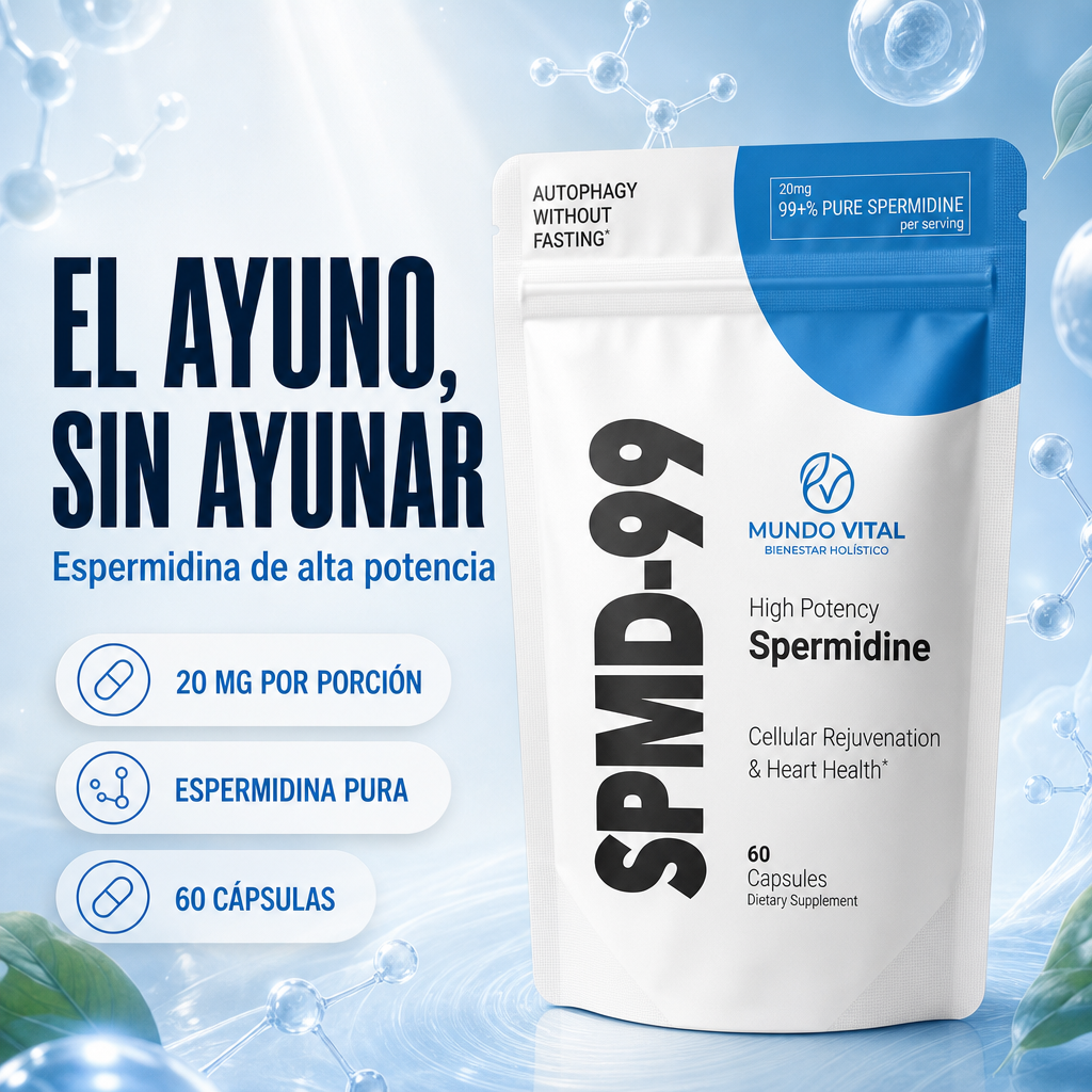SPMD-99 espermidina de alta potencia, el ayuno sin ayunar, 20 mg por porcion, 60 capsulas